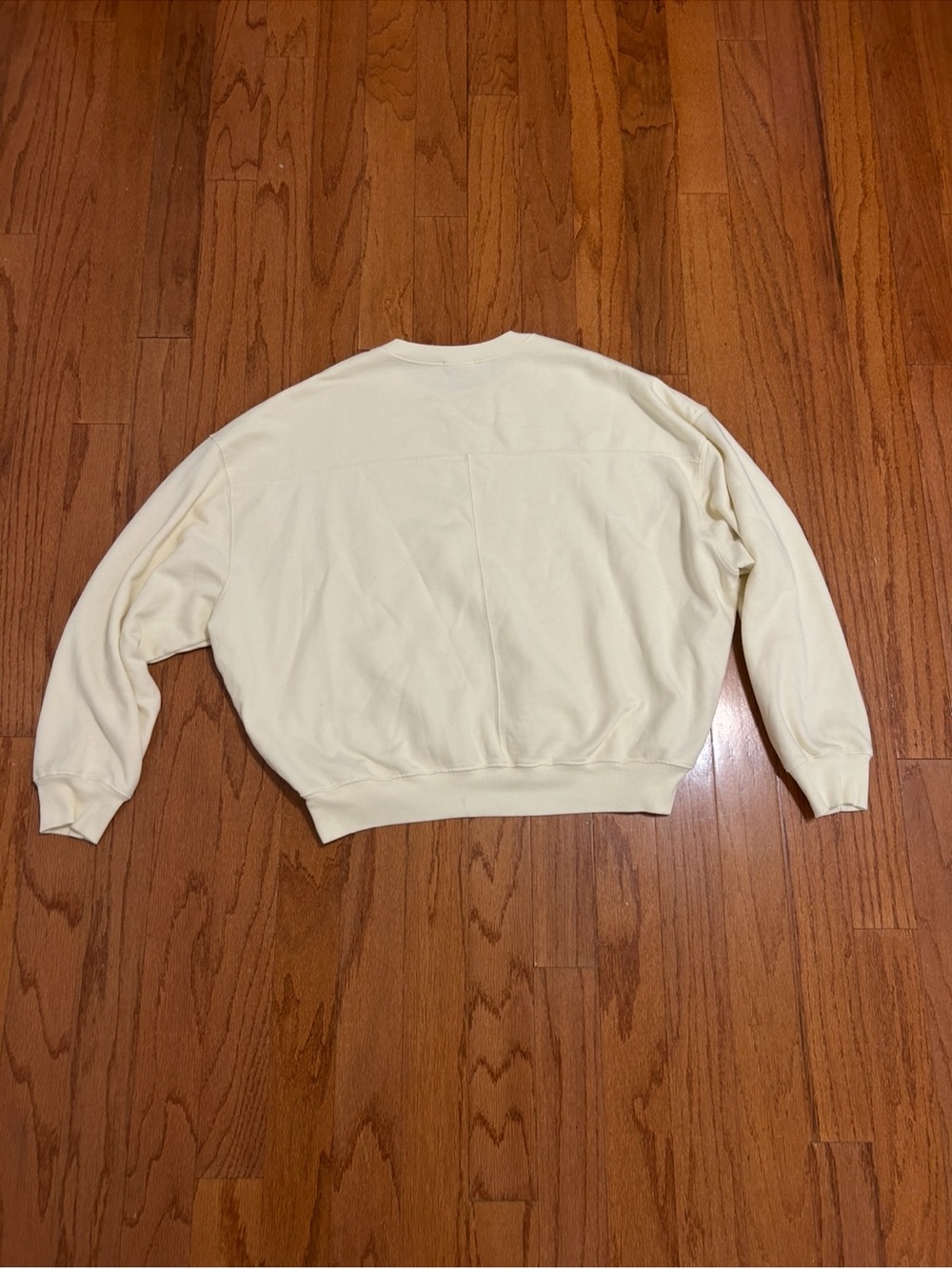 Urban Daisy You Are Enough Graphic Sweatshirt Cream Oversized Cozy L Minimalist - Picture 6 of 6